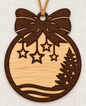 Christmas Ornament - Wood - 2 Tone