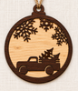 Christmas Ornament - Wood - 2 Tone