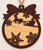 Christmas Ornament - Wood - 2 Tone