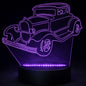 3D Laser Etched Acrylic Lamp with Black Multi Color LED Light Base and Remote