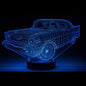 3D Laser Etched Acrylic Lamp with Black Multi Color LED Light Base and Remote