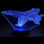 3D Laser Etched Acrylic Lamp with Black Multi Color LED Light Base and Remote