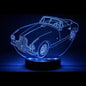 3D Laser Etched Acrylic Lamp with Black Multi Color LED Light Base and Remote