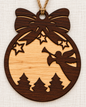 Christmas Ornament - Wood - 2 Tone
