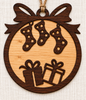 Christmas Ornament - Wood - 2 Tone