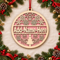 Christmas Ornament - Wood - Personalized
