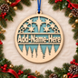 Christmas Ornament - Wood - Personalized