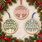 Christmas Ornament - Wood - Personalized
