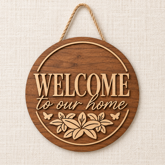 Door Hanger - Welcome to our Home
