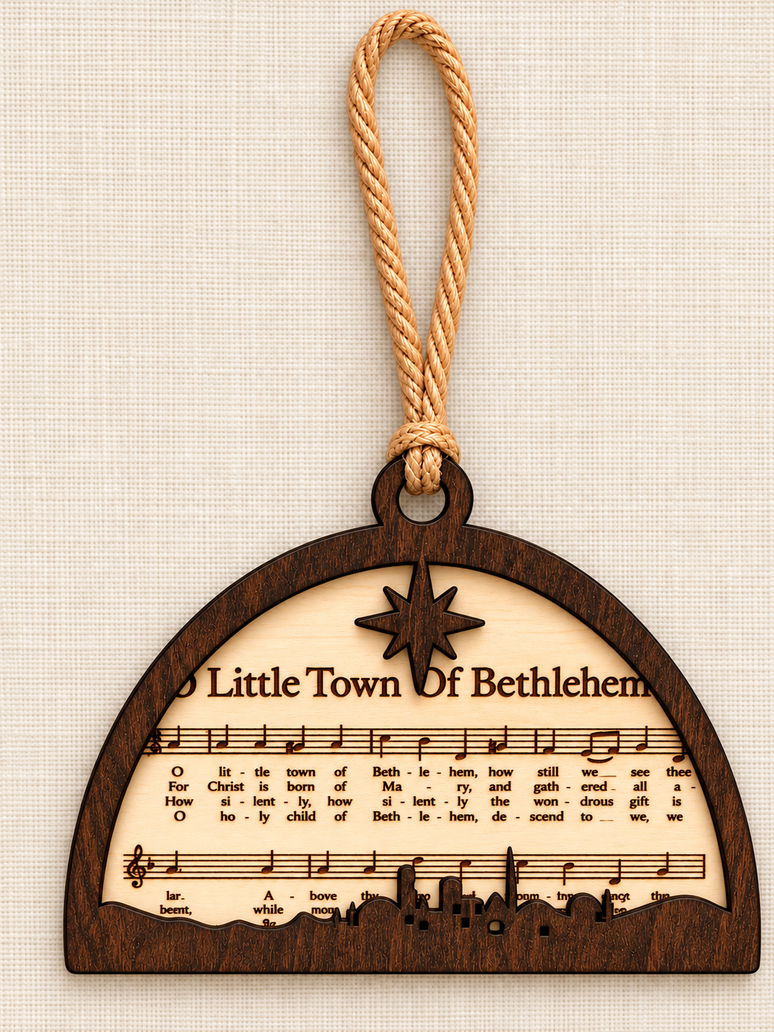 Christmas Ornament - Wood - Carols