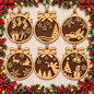 Christmas Ornament - Wood - 2 Tone