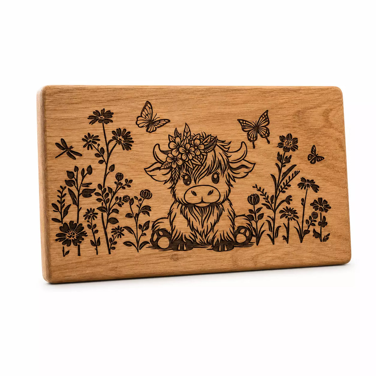 Decorative Charcuterie/Cutting Board - Baby Highland Cow