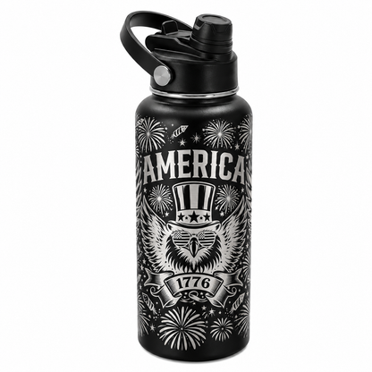 Drinkware, 32 oz. Stainless Steel Hydro Bottle, America II