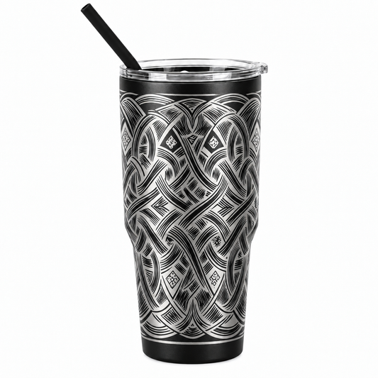 Drinkware, 30 oz. Stainless Steel Tumbler, Celtic Knotwork I