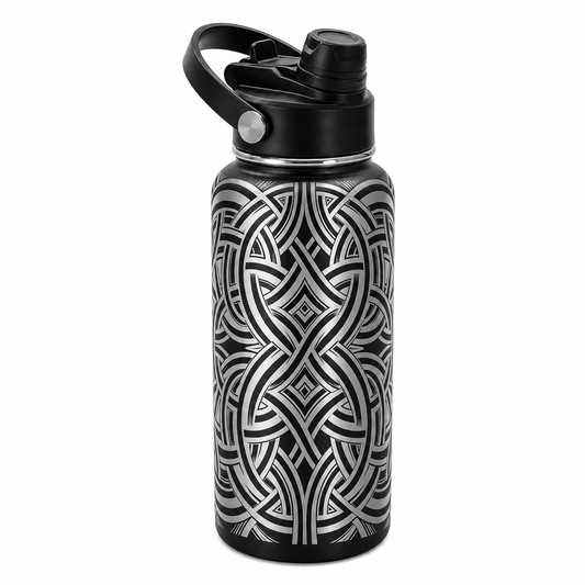 Drinkware, 32 oz. Stainless Steel Hydro Bottle, Celtic Knotwork II