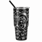 Drinkware, 30 oz. Stainless Steel Tumbler, Christmas, Santa HoHoHo