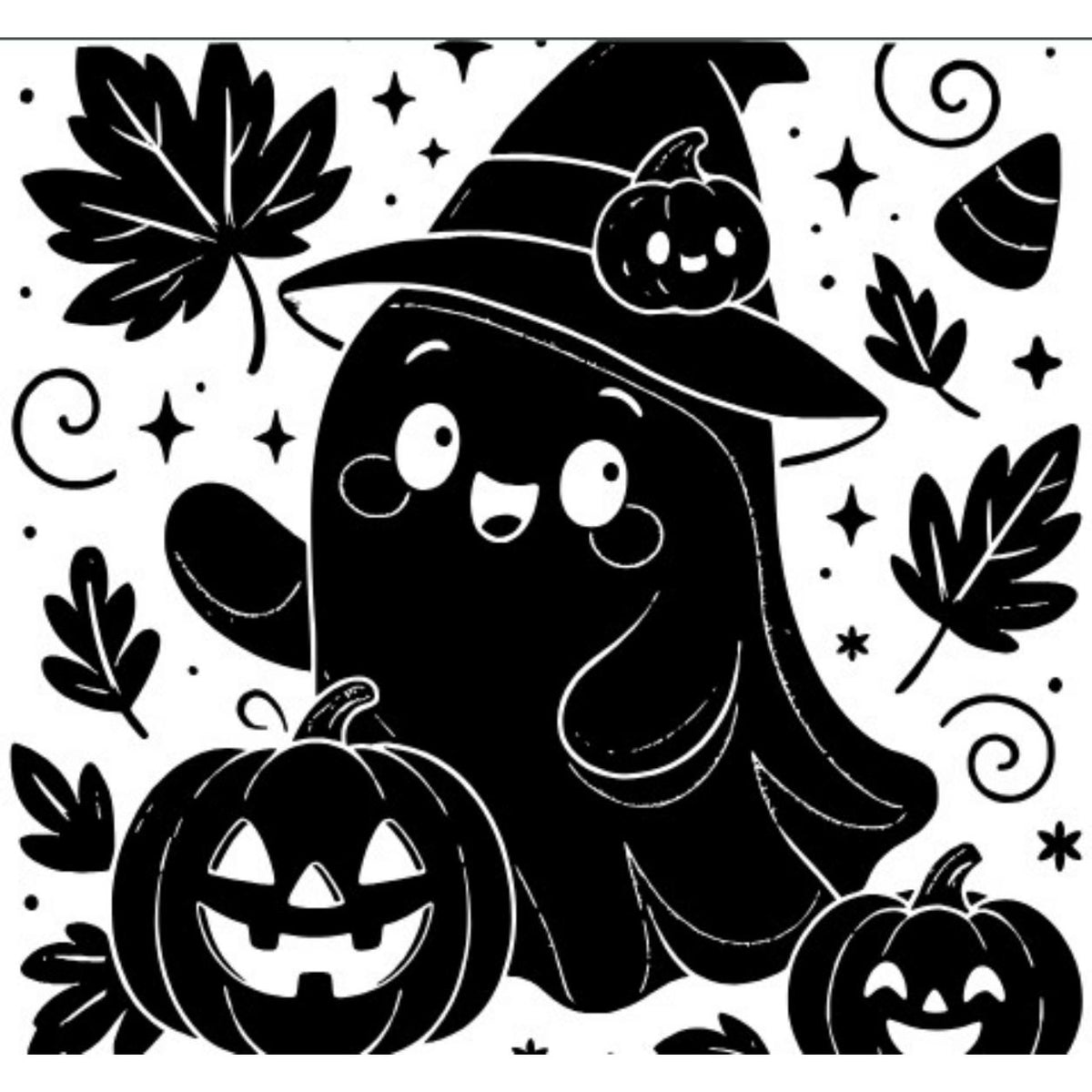 Drinkware, 32 oz. Stainless Steel Hydro Bottle, Cute Ghost