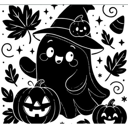 Drinkware, 32 oz. Stainless Steel Hydro Bottle, Cute Ghost