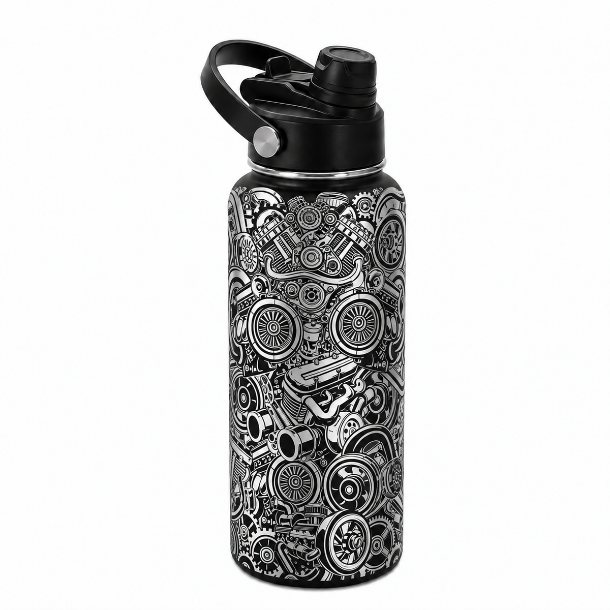 Drinkware, 32 oz. Stainless Steel Hydro Bottle, Gearhead