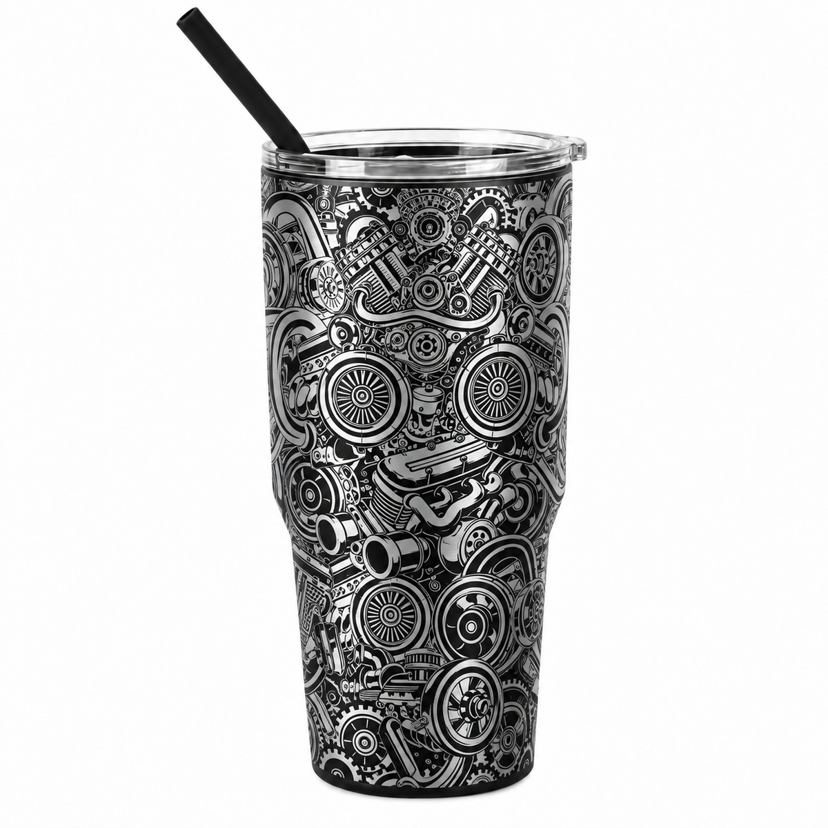 Drinkware, 30 oz. Stainless Steel Tumbler, Gearhead