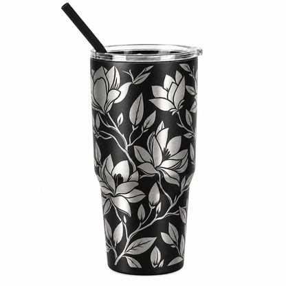Drinkware, 30 oz. Stainless Steel Tumbler, Magnolia