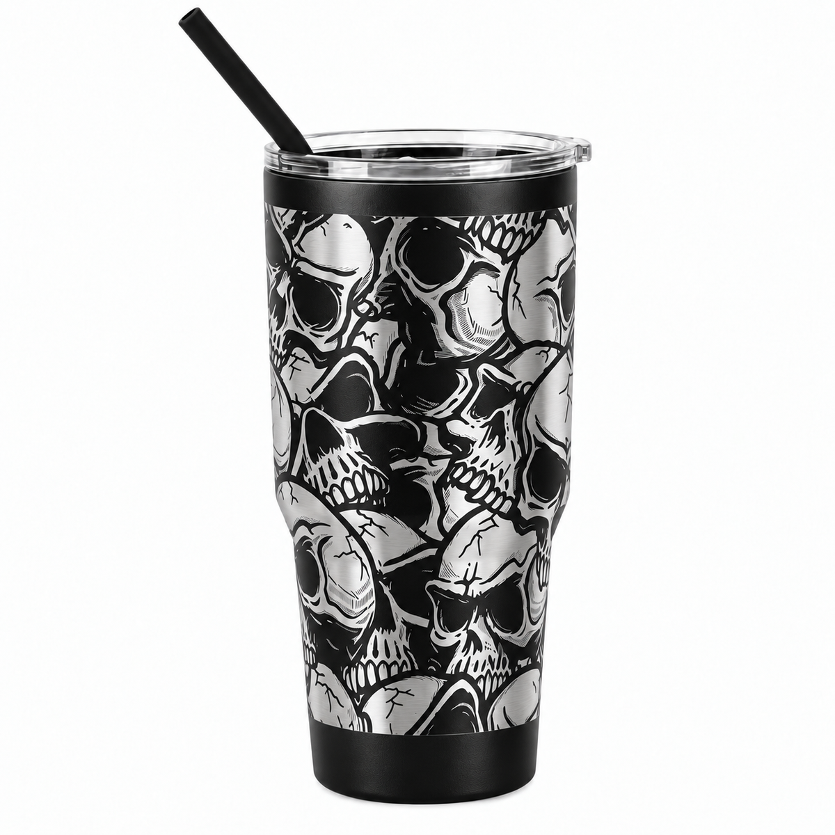 Drinkware, 30 oz. Stainless Steel Tumbler, Skulls