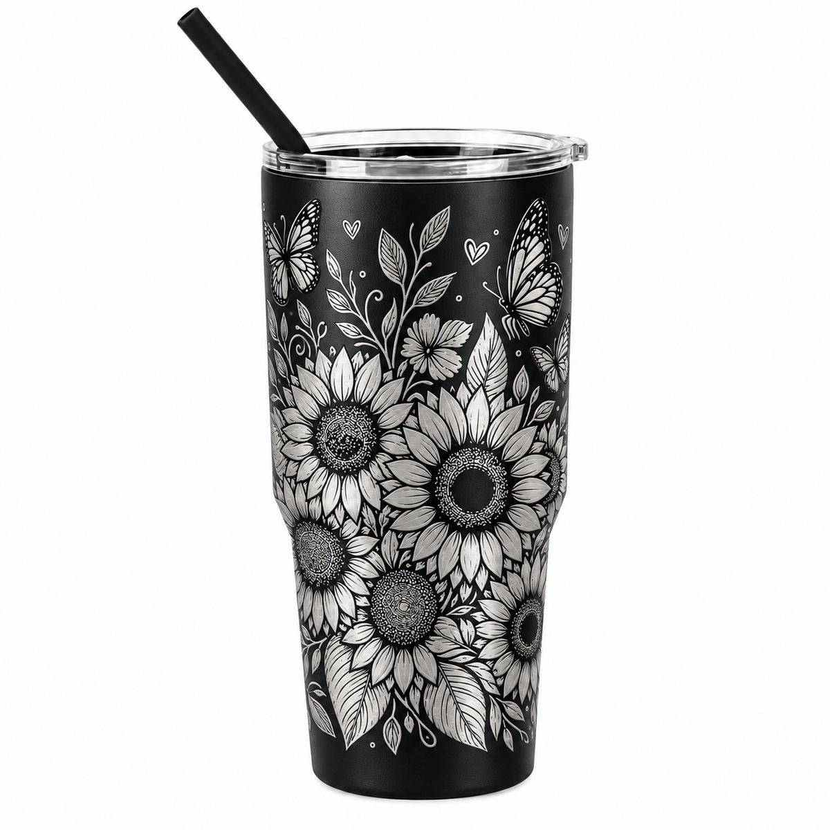 Drinkware, 30 oz. Stainless Steel Tumbler, Sunflower