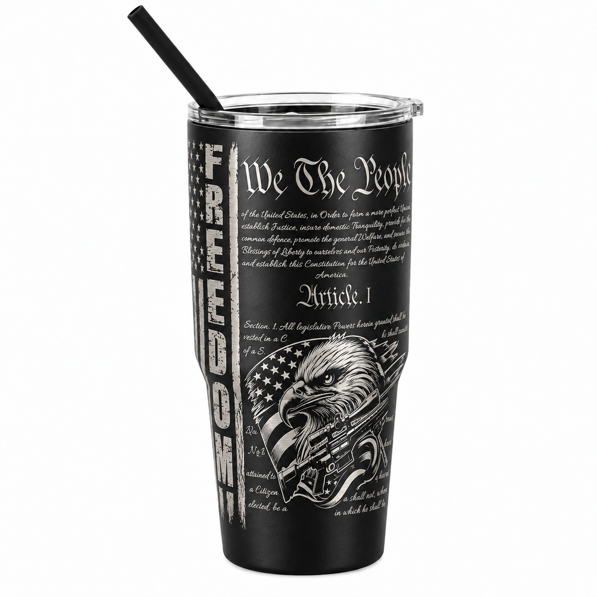 Drinkware, 30 oz. Stainless Steel Tumbler, We The People