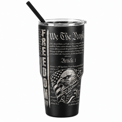 Drinkware, 30 oz. Stainless Steel Tumbler, We The People
