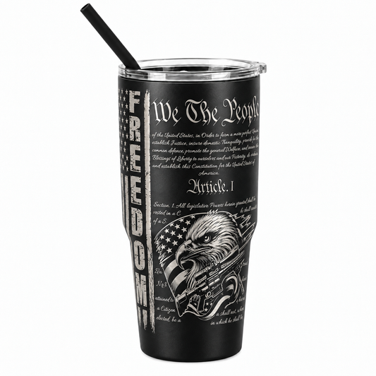 Drinkware, 30 oz. Stainless Steel Tumbler, We The People