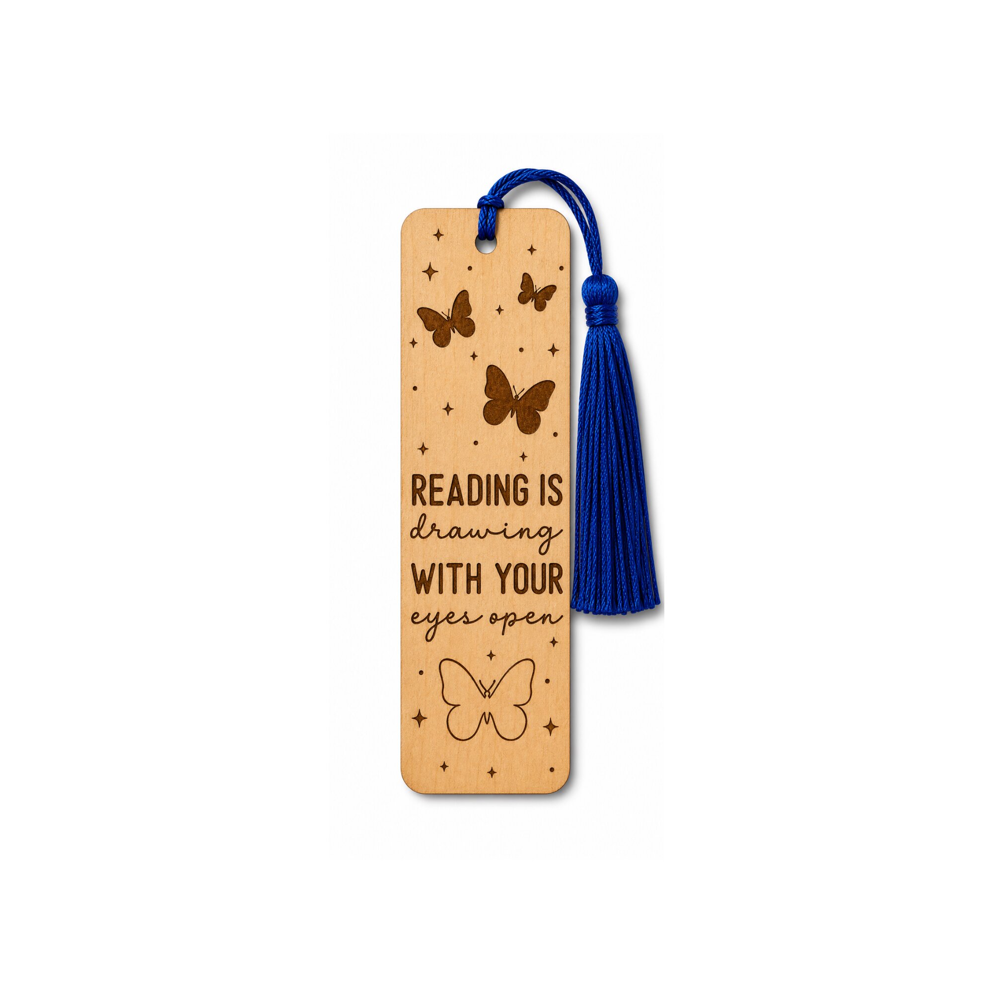 Laser Crafted Etched Wood Bookmark - Image 4