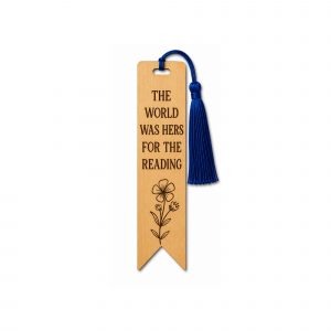 Laser Crafted Etched Wood Bookmark